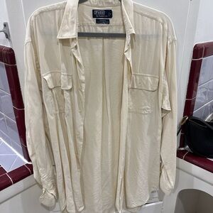 Ralph Lauren Men's Cream Shirt Jacket